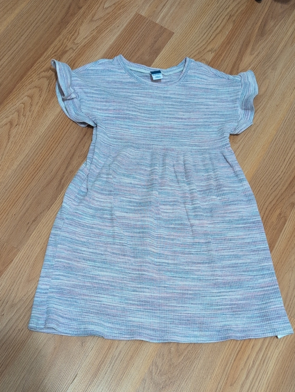 Girls Pink Purple And Grey Dress